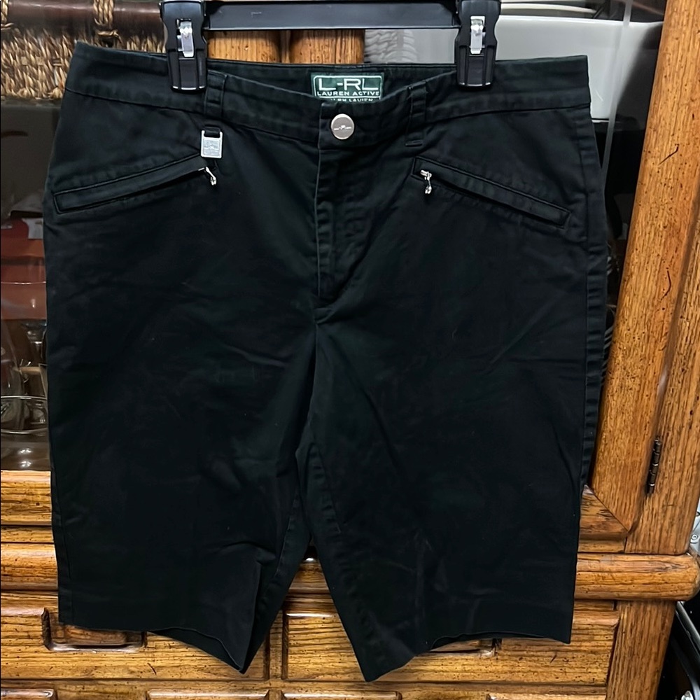 L-RL  Lauren Active women’s Black Shorts